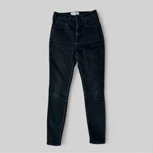Everlane High Rise Skinny Ankle Jean Faded Black Size 27